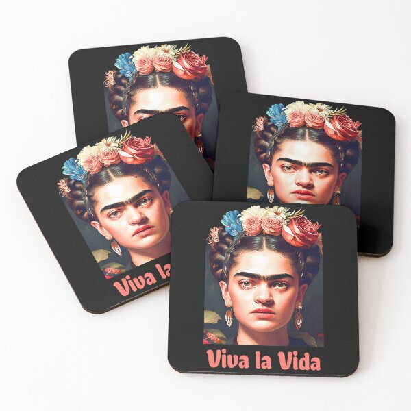 Item preview, Viva la Frida, Frida Kahlo Khalo portrait designed and sold by inspiring-women.