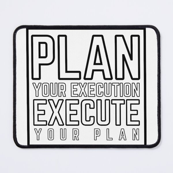 Item preview, Plan Your Execution Execute Your Plan modified white distressed 2 designed and sold by KingsManKind.