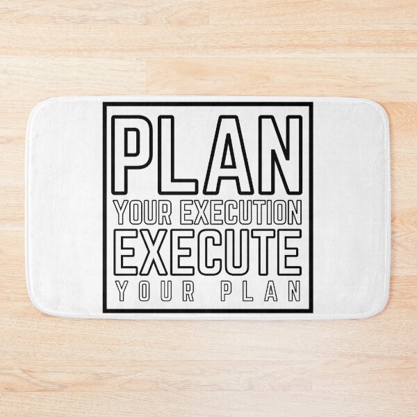 Item preview, Plan Your Execution Execute Your Plan modified white distressed 2 designed and sold by KingsManKind.