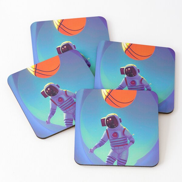 Item preview, Astronaut playing basketball in space designed and sold by Neo-Expression.