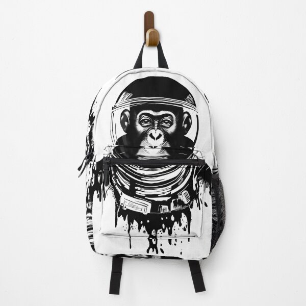 Item preview, B&W space chimp illustration, Printed Truth Gift Idea! designed and sold by printedtruth.