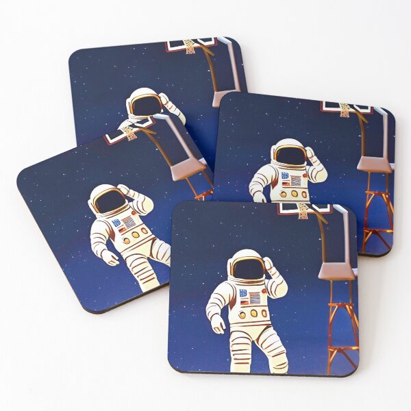Item preview, Astronaut playing basketball in space designed and sold by Neo-Expression.