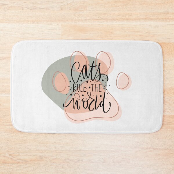 Item preview, Cats Rule The World  designed and sold by ZubiyaArt.