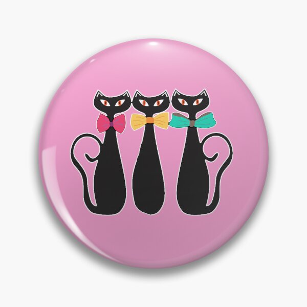 Item preview, Mid Century Modern Atomic Cats 3 Parisian Kitties Retro, MCM designed and sold by funnytshirtemp.