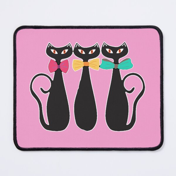 Item preview, Mid Century Modern Atomic Cats 3 Parisian Kitties Retro, MCM designed and sold by funnytshirtemp.