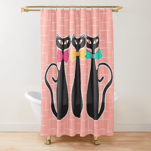 Item preview, Mid Century Modern Atomic Cats 3 Parisian Kitties Retro, MCM designed and sold by funnytshirtemp.