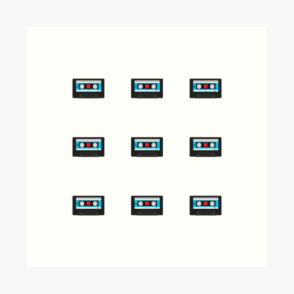 Artikel-Vorschau von 80er Kassetten-Sticker-Pack Nostalgische Musik der 1980er Jahre, designt und verkauft von Inspirationmotivation.
