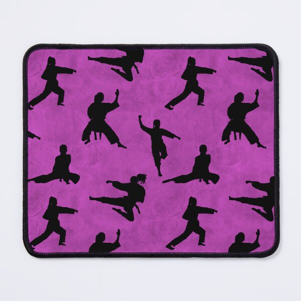 Item preview, Karate Female Purple Seamless Pattern designed and sold by Cedarrue.