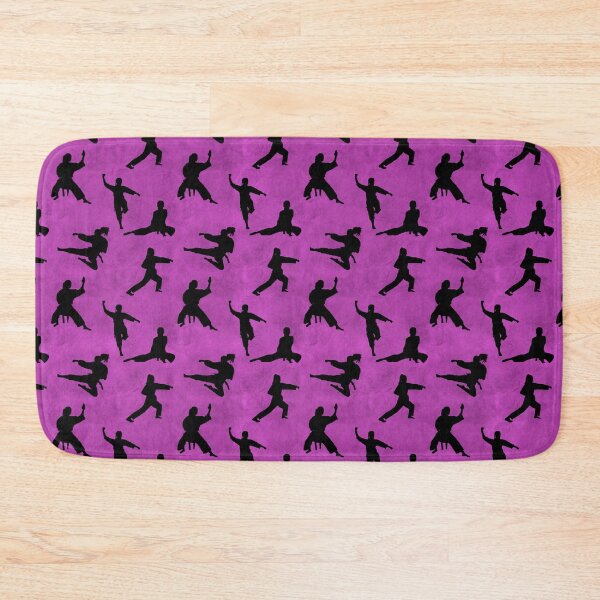 Item preview, Karate Female Purple Seamless Pattern designed and sold by Cedarrue.