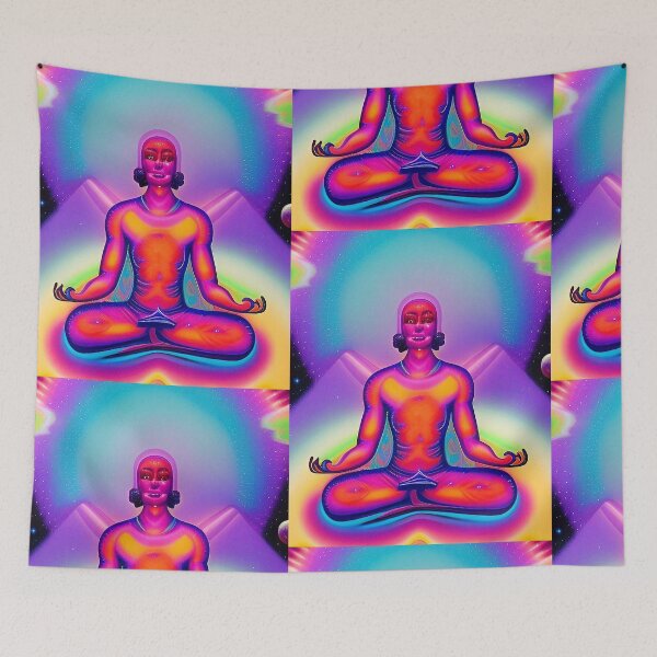 Item preview, Trippy meditation starseed alien humanoid designed and sold by Neo-Expression.