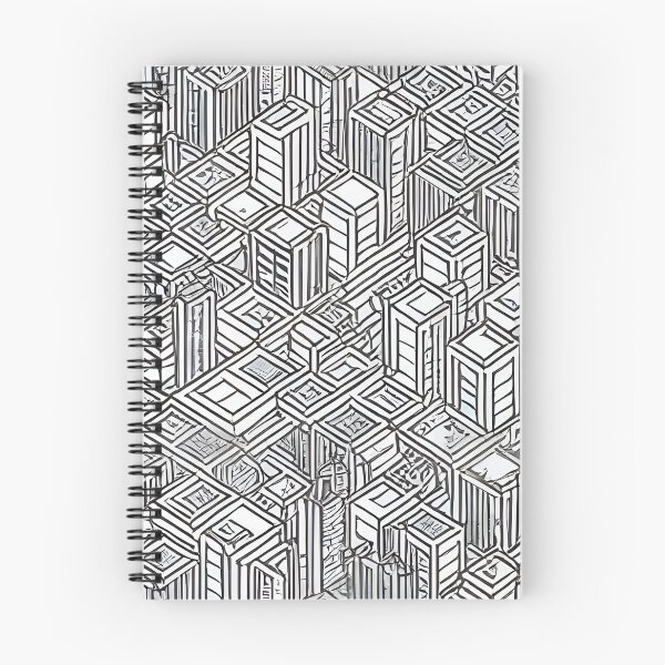 Item preview, Abstract monochrome city pattern designed and sold by CasualMadness.