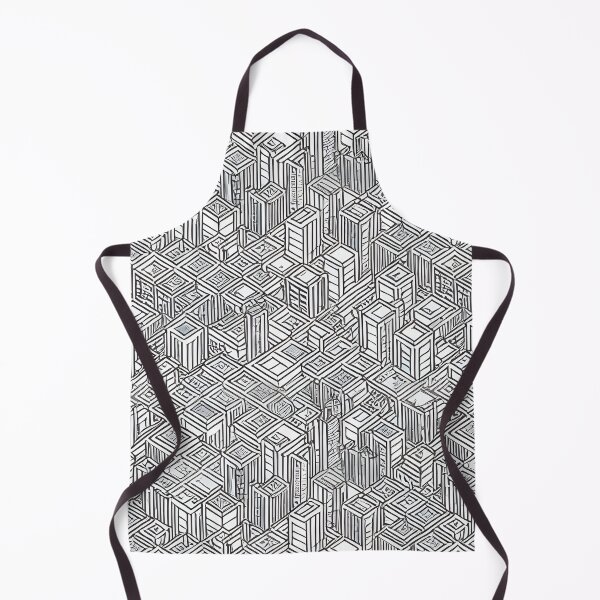 Item preview, Abstract monochrome city pattern designed and sold by CasualMadness.