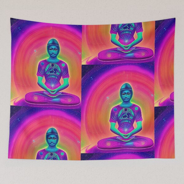 Item preview, Trippy meditation starseed alien humanoid designed and sold by Neo-Expression.