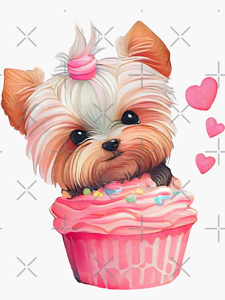 yorkie — Birthday Cakes | Dog cakes, Puppy cake, Dog cookies