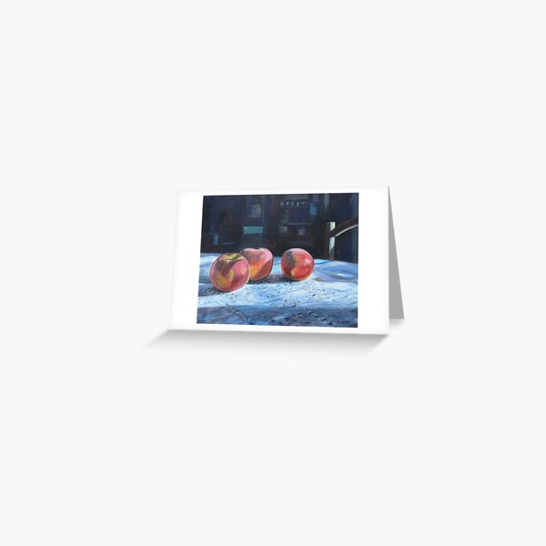 3 peaches Greeting Card