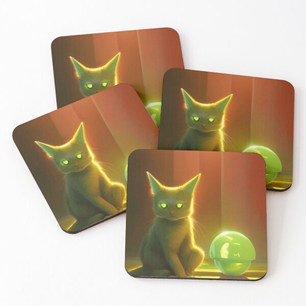 Item preview, Funny alien art. Extraterrestrial cat designed and sold by Neo-Expression.