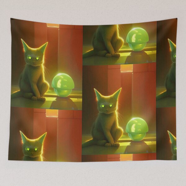 Item preview, Funny alien art. Extraterrestrial cat designed and sold by Neo-Expression.