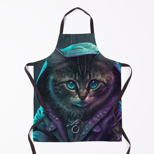 Item preview, Cool portrait of a Cyber future Cat  designed and sold by KoolArtDistrict.