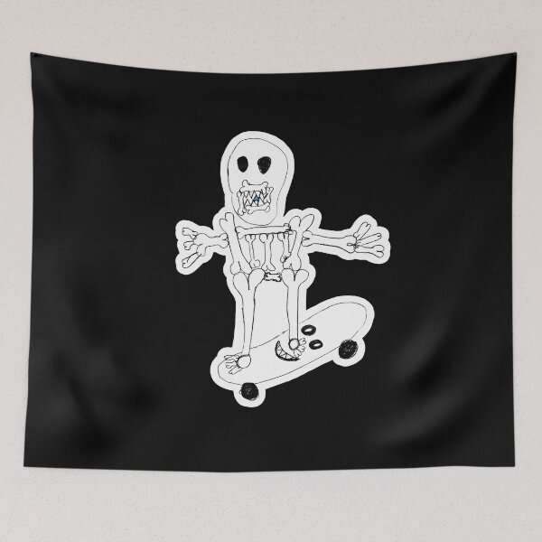 Item preview, Skateboarding skeleton designed and sold by Between Clouds.