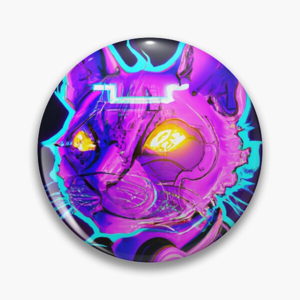 Item preview, Ilustración cyberpunk de un gato designed and sold by Codeabdul.