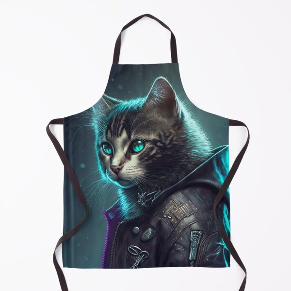 Item preview, Cool portrait of a Cyber Future Cat  designed and sold by KoolArtDistrict.