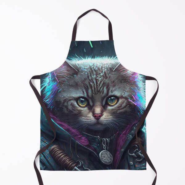 Item preview, Cool portrait of a Cyber Future Cat  designed and sold by KoolArtDistrict.