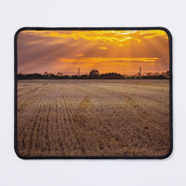 Item preview, The setting sun over the field. designed and sold by HausmannArt.