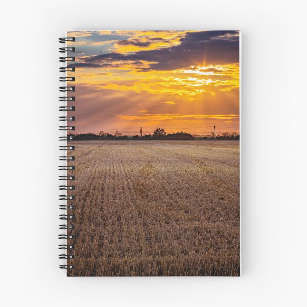 Item preview, The setting sun over the field. designed and sold by HausmannArt.