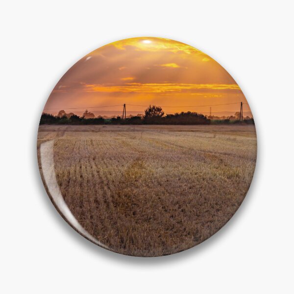 Item preview, The setting sun over the field. designed and sold by HausmannArt.