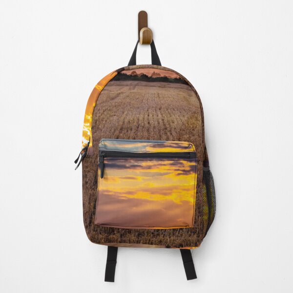Item preview, The setting sun over the field. designed and sold by HausmannArt.
