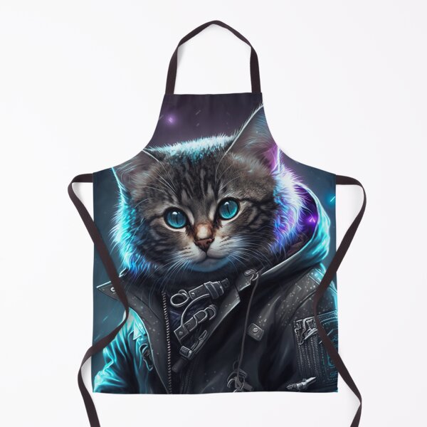 Item preview, Cool portrait of a Cyber Future Cat  designed and sold by KoolArtDistrict.