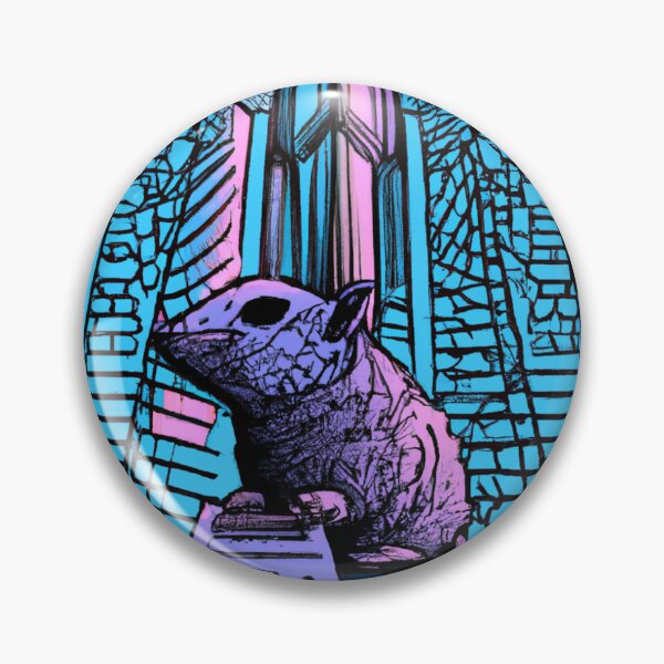 Item preview, ilustración cyberpunk de una rata designed and sold by Codeabdul.