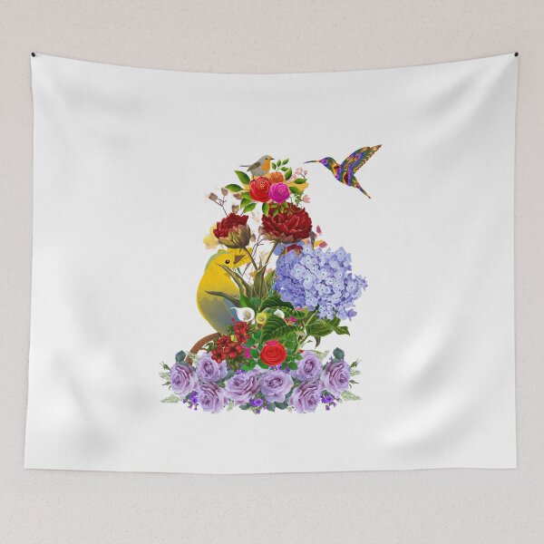 Item preview, Birds sitting on flowers designed and sold by RBToper.