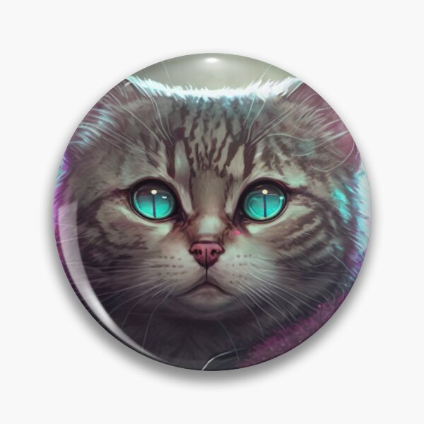 Item preview, Cool portrait of a Cyber Future Cat  designed and sold by KoolArtDistrict.