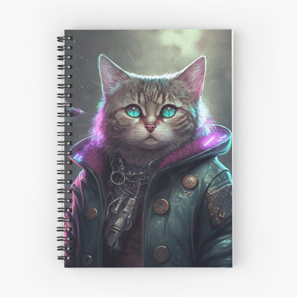 Item preview, Cool portrait of a Cyber Future Cat  designed and sold by KoolArtDistrict.