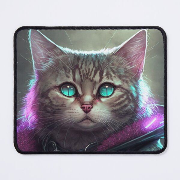 Item preview, Cool portrait of a Cyber Future Cat  designed and sold by KoolArtDistrict.