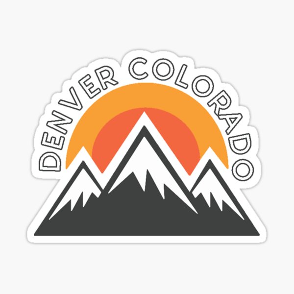 Denver Colorado Mountains Sticker