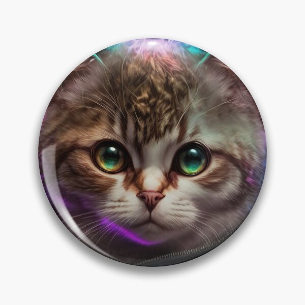 Item preview, Cool portrait of a Cyber Future Cat  designed and sold by KoolArtDistrict.