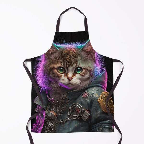 Item preview, Cool portrait of a Cyber Future Cat  designed and sold by KoolArtDistrict.