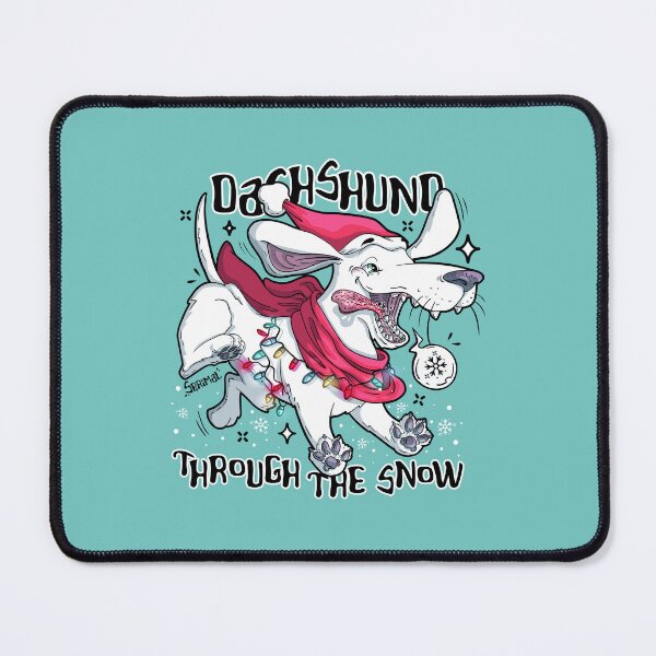 Item preview, Dachshund through the snow Christmas pun designed and sold by SPIRIMAL.