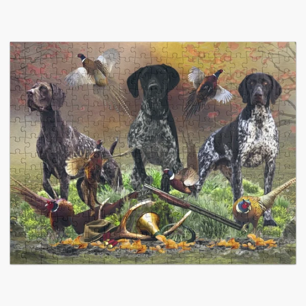 Hunting dogs Jigsaw Puzzle by German School - Pixels