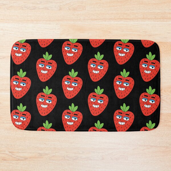 Item preview, Funny Strawberry Slice Face Cartoon designed and sold by PrintPortal.