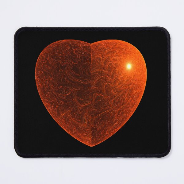 Item preview, Burning Heart - Fractal Fine Art designed and sold by jade-cooper-art.