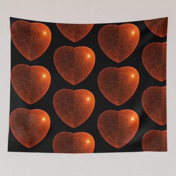 Item preview, Burning Heart - Fractal Fine Art designed and sold by jade-cooper-art.