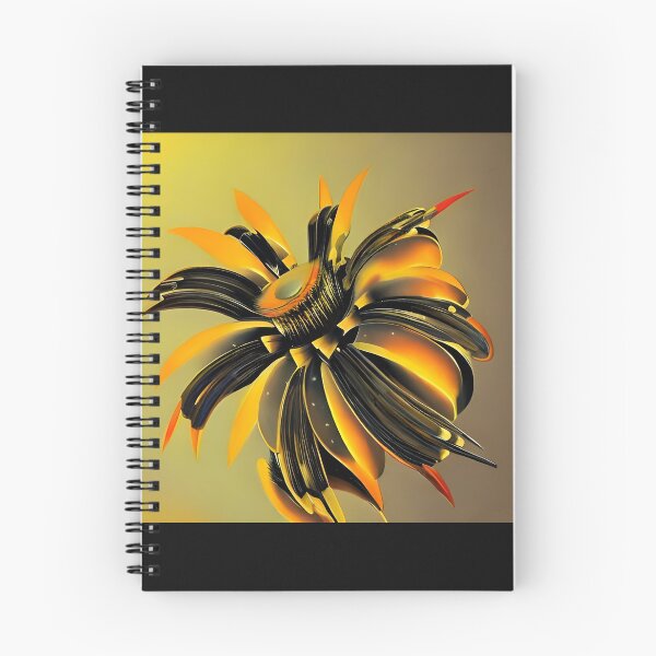 Item preview, Yellow Abstract Metal Flower Artwork designed and sold by Milky-Way-Local.