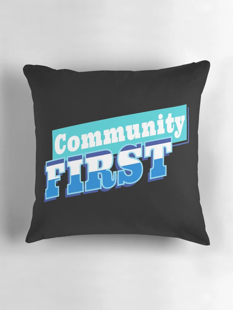 Thumbnail 3 of 4, Pillow, Community First designed and sold by RIXXI HEY CO..