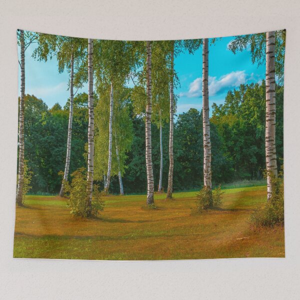 Item preview, Birches in the middle of the clearing. designed and sold by HausmannArt.