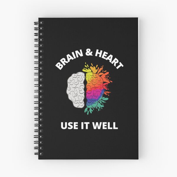 Item preview, Brain And Heart Use It Well - Funny Meme Sarcastic Satire - Self Inspirational Quotes - Inspirational Quotes About Life and Struggles designed and sold by ExploreTheStore.