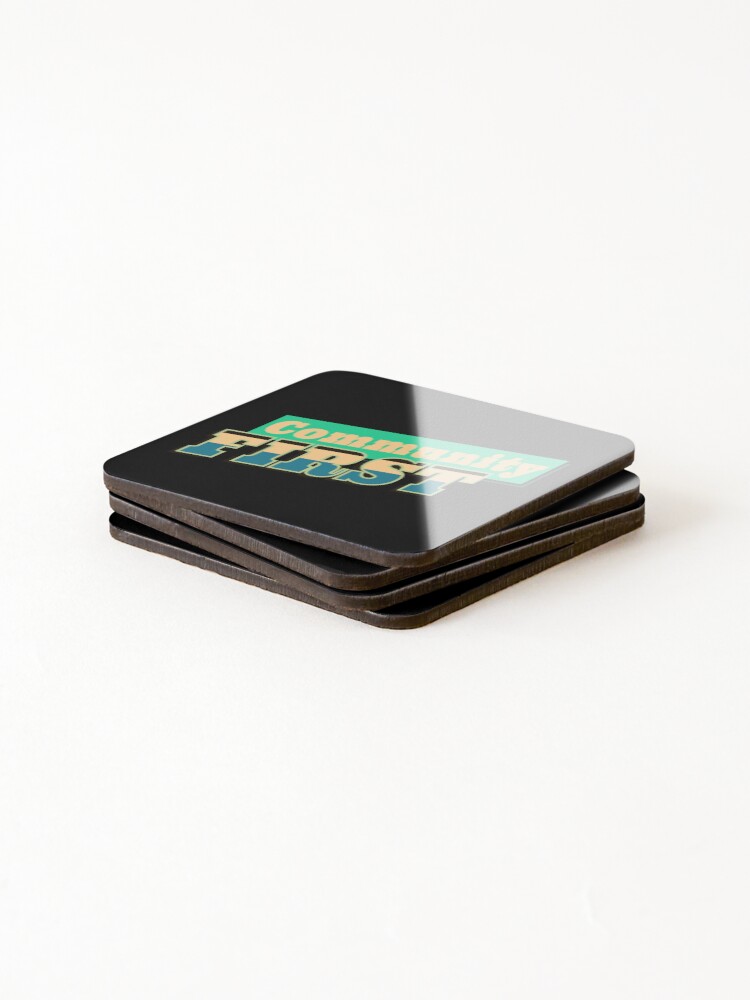 Thumbnail 4 of 5, Coasters (Set of 4), Community First designed and sold by Rixxi.