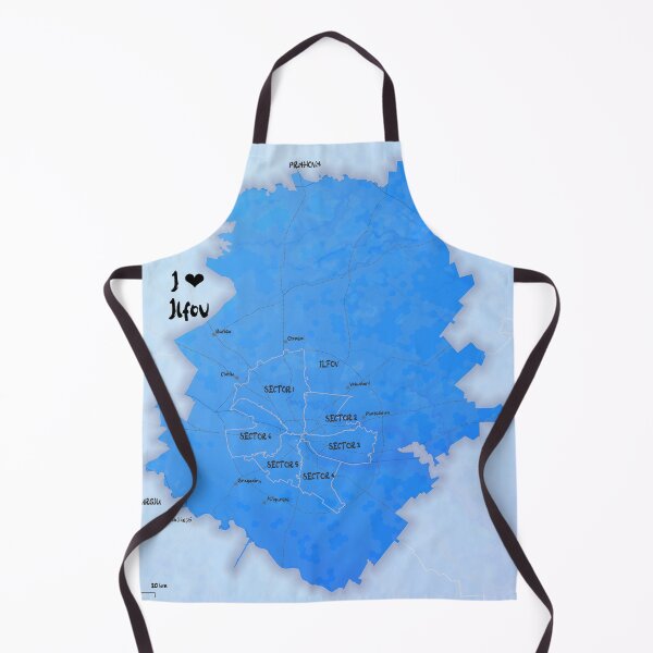 Item preview, Ilfov County Map, România designed and sold by maptheclouds.